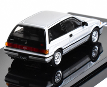 Load image into Gallery viewer, HobbyJapan 1:64 1984 Silver CIVIC Si E-AT Hatchback Model Diecast Metal Car
