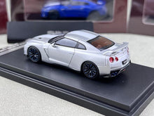 Load image into Gallery viewer, MH 1:64 Silver 50th Skyline GTR R35 Racing Sports Model Diecast Metal Car New Collection
