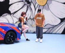 Load image into Gallery viewer, 1:64 Painted Figure Model Miniature Resin Diorama Sand Girl Boy Couple Lovers
