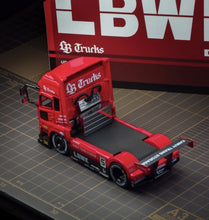 Load image into Gallery viewer, GCD 1:64 Red UD Quon LBWK Truck Tractor #5 Sports Model Diecast Metal Car New Collection
