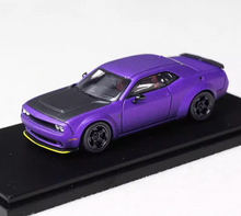 Load image into Gallery viewer, FW 1:64 Purple SRT Hellcat Muscle Sports Model Diecast Metal Car BN
