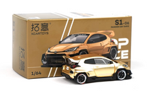 Load image into Gallery viewer, XCARTOYS 1:64 Gold Pandem GR Yaris Racing Sports Model Diecast Metal Car New

