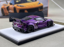 Load image into Gallery viewer, Fine 1:64 Purple C8 LB Widebody Sports Model Diecast Metal Car New Collection
