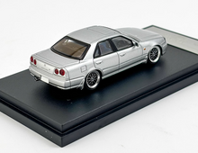Load image into Gallery viewer, Mortal 1:64 Silver Skyline GTR ER34 25GT AIT Sports Model Diecast Metal Car

