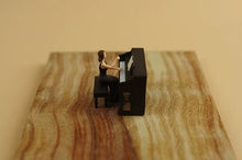 Load image into Gallery viewer, 1:64 Painted Figure Model Miniature Resin Diorama Sand Piano Lady Pianist Set

