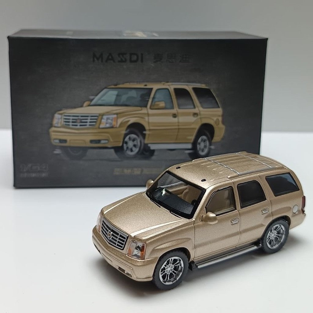 Masdi 1:64 Gold 2005 Escalade Full Size SUV Sport Model Diecast Metal Car New Collection
