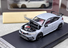 Load image into Gallery viewer, Motorhelix 1:64 Gray JDM Civic Type R FL5 Sports Model Diecast Metal Car New
