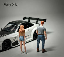 Load image into Gallery viewer, 1:64 Painted Figure Miniature Mini Resin Model Diorama Hunky Guy Hot Girl Set
