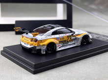 Load image into Gallery viewer, MC 1:64 White GTR R35 LBWK RR #23 Light Sports Model Diecast Metal Car New Collection
