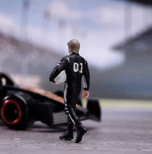 Load image into Gallery viewer, 1:64 Painted Figure Model Miniature Resin Helmet Racer Driver in Black and White

