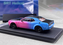 Load image into Gallery viewer, SH 1:64 Pink Blue Challenger SRT Hellcat Sports Model Diecast Metal Car New Collection
