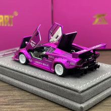 Load image into Gallery viewer, Topart 1:64 Pink LBWK Countach #41 Racing Sports Model Diecast Metal Car New Collection
