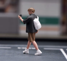 Load image into Gallery viewer, 1:64 Painted Figure Model Miniature Resin Sand Diorama Backpack Man Shooting
