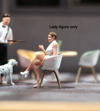 Load image into Gallery viewer, 1:64 Painted Unpainted Figure Model Miniature Resin Diorama Sand Sitting Lady
