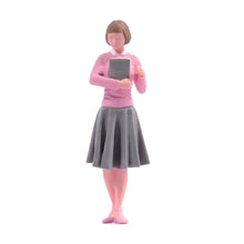 Load image into Gallery viewer, 1:64 Painted Figure Model Miniature Resin Diorama Sand Lady GIrl Student Teacher
