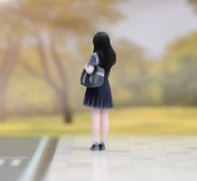 Load image into Gallery viewer, 1:64 Painted Figure Model Miniature Resin Diorama Black Hair Pretty Girl Lady B
