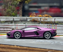 Load image into Gallery viewer, Minigt 1:64 Purple Revuelto Viola Racing Sports Model Diecast Metal Car New Collection
