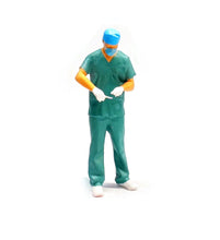 Load image into Gallery viewer, 1:64 Painted Figure Mini Model Miniature Resin Diorama Operating Doctors Patient
