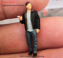 Load image into Gallery viewer, 1:64 Painted Figure Mini Model Miniature Resin Diorama Toy Pilot Airman Aviator
