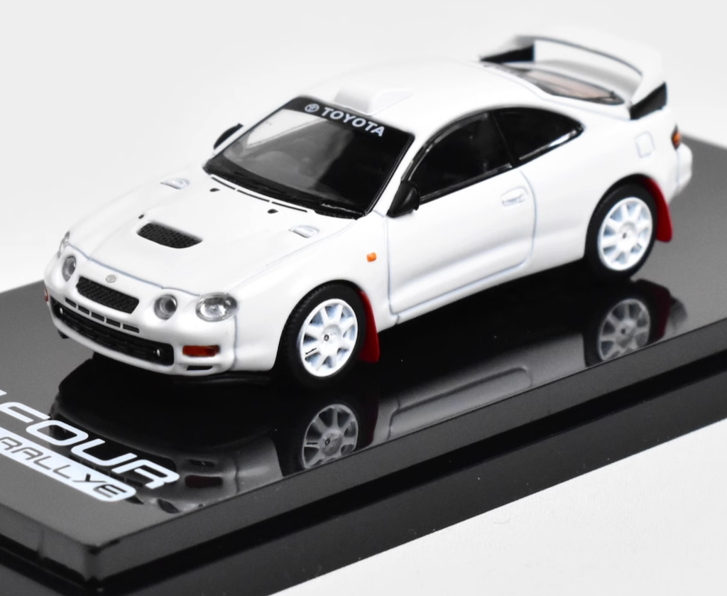 HobbyJapan 1:64 White Celica GT Rallye Sports Model Diecast Metal Car New Collection