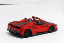 Load image into Gallery viewer, TPC 1:64 Red Novitec 488 Convertible Sports Model Diecast Metal Car New Collection
