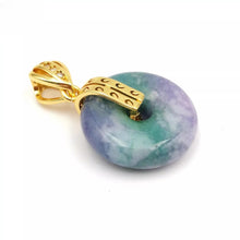 Load image into Gallery viewer, Nature Jade Round Pendant Necklace Gift Jewelry charm Blessing Lucky Accessory B
