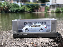 Load image into Gallery viewer, Model1 1:64 White GS300 Luxury Sedan Sports Model Metal Diecast Car BN
