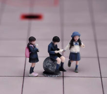 Load image into Gallery viewer, 1:64 Painted Figure Model Miniature Resin Diorama Toy Sand Uniform Student Kids
