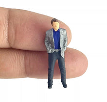 Load image into Gallery viewer, 1:64 Painted Figure Mini Model Miniature Resin Diorama Set Business Man Lady Toy
