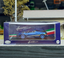 Load image into Gallery viewer, CM 1:64 Blue Carbon Huayra Tricolore Convertible Model Diecast Metal Car New Collection
