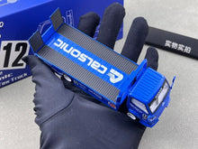 Load image into Gallery viewer, MT 1:64 Blue Calsonic H300 Flatbed Tow Truck Custom Model Diecast Metal Car
