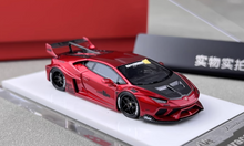 Load image into Gallery viewer, 1:64 Flame Red Huracan GT LP610 LBWK Racing Sports Model Diecast Resin Car New Collection
