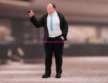 Load image into Gallery viewer, 1:24 Painted Figure Model Miniature Resin Diorama Sand Cigar Smoking Man in Suit
