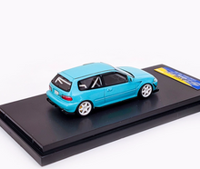 Load image into Gallery viewer, YM 1:64 JDM Blue Spoon Civic EG6 Hatchback Sports Model Diecast Resin Car New
