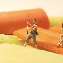 Load image into Gallery viewer, 1:64 Painted Figure Model Miniature Resin Diorama Sand Outdoor Fishing Angling
