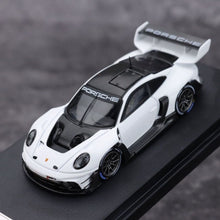 Load image into Gallery viewer, HKM 1:64 White 911 GT3 R 992 Rennsport Racing Sports Model Diecast Metal Car
