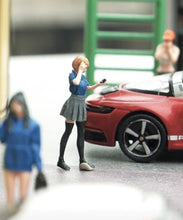 Load image into Gallery viewer, 1:64 Painted Figure Mini Model Miniature Resin Diorama Sand Uniform Girl Lady New
