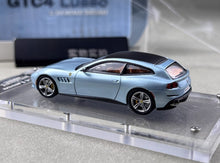 Load image into Gallery viewer, PK 1:64 Ice Blue GTC4 Lusso Coupe Racing Sports Model Diecast Metal Car New Collection
