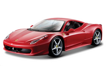 Load image into Gallery viewer, Bburago 1:24 Red 458 Italia Racing Sports Model Toy Diecast Metal Car BN
