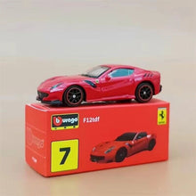Load image into Gallery viewer, Bburago 1:64 Red Ferrari F12TDF Racing Sports Model Toy Diecast Metal Car BN

