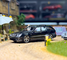 Load image into Gallery viewer, King 1:64 Black E63 AMG Estate S211 Wagon Sports Model Diecast Metal Car New Collection

