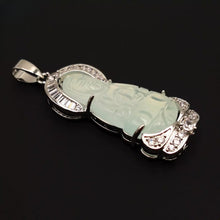 Load image into Gallery viewer, Nature Jade Guanyin Pendant Necklace Gift Jewelry charm Blessing Fortune New ll
