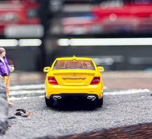 Load image into Gallery viewer, King 1:64 Yellow C63 AMG W204 Sedan Sports Model Diecast Metal Car New Collection
