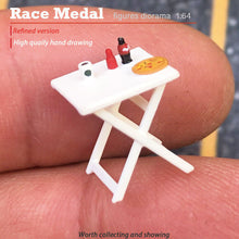 Load image into Gallery viewer, 1:64 Painted Figure Mini Model Miniature Resin Diorama Cafe Restaurant Waiter
