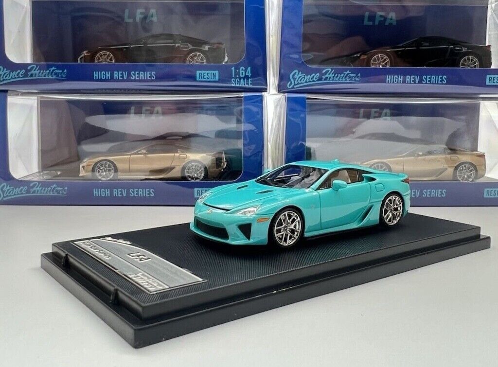 SH 1:64 Green LFA Coupe Sports Model Diecast Resin Car New Collection