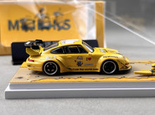 Load image into Gallery viewer, ZJWJ 1:64 Yellow RWB 993 Kayak Sports Model Diecast Metal Car New Collection
