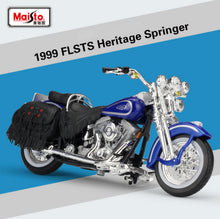 Load image into Gallery viewer, Maisto 1:18 1999 FLSTS Heritage Softail Springer Model Metal Motorcycle
