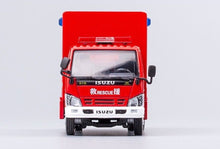 Load image into Gallery viewer, GCD 1:64 Red Rescue Fire Engine Van Truck Model Diecast Metal Car New
