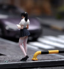 Load image into Gallery viewer, 1:64 Painted Figure Model Miniature Resin Diorama Pretty Girl Beauty Mini Skirt
