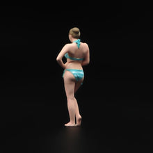 Load image into Gallery viewer, 1:64 Painted Unpainted Figure Model Miniature Resin Diorama Toy Bikini Lady Wine New
